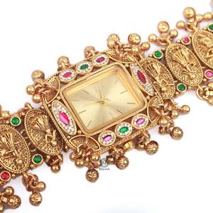 Saachi Antique Designer Brass Watch Bracelet - Product Image 2