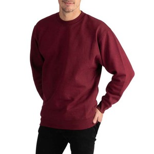 Sweatshirts OEM High Quality Men's Clothing Heavyweight 400g Crew Neck Fleece Pullover Sweatshirts 100% Cotton Breathable Basics - Product Image 3