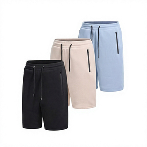 Premium <b>Men</b> Casual Fleece <b>Shorts</b> Cotton Sweat <b>Shorts</b> Custom Logo Drawstring Athletic Bermuda <b>Shorts</b> Zip Pocket Wholesale - Product Image 5