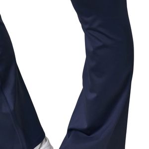 Navy Blue <b>Flared</b> <b>Legging</b> Women High Rise Stretch Training Pants Contour Fit Yoga Fitness Activewear Everyday Comfort Wear - Product Image 4