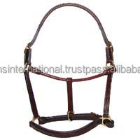 Cabestro de cuero para caballos, venta al por mayor, cabestros para caballos, cabestro con cuello de cabeza personalizado - Product Image 2