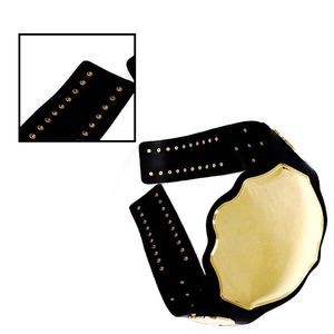 Cinturón de Campeonato de Lucha Libre para Mujer ALIVANTA, Personalizado en Gamuza, con Placa Central Chapada en Oro, Correa Ajustable y Diseño Impermeable - Product Image 1