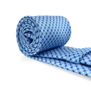 Conjunto de Corbata de Seda con Puntos Azules para Hombre, Corbata Clásica para Boda, Corbata de Moño Pre-Atada y Pañuelo de Bolsillo - Product Image 3