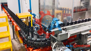 Planta de Fabricación de Transportadores de 4 Ruedas Invertidas, Velocidad Ajustable, Acero Suave Resistente - Product Image 5