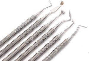 Ensemble d'instruments dentaires composites 6 pièces |   Spatules de remplissage plastiques réparatrices à double extrémité, outils de modelage et de lissage à boule - Product Image 3