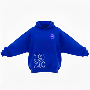 Sudadera con capucha de gran tamaño Zeta Phi Beta Premium de algodón y poliéster, estilo de hermandad elegante con logotipo frontal de ropa griega personalizado - Product Image 1