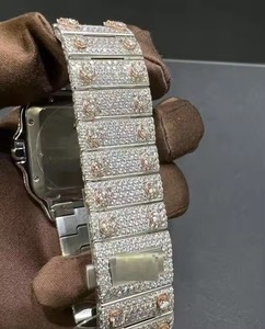 Reloj de Lujo Cuadrado de Acero Inoxidable con Esfera de Diamantes de Colores, Movimiento de Cuarzo Analógico, Visualización de Fecha, Reloj de Joyería de Moda para Mujer - Product Image 3