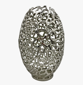 Handcrafted Metal Tabletop Vase with Premium Quality Finish Contemporary Design <b>Lightweight</b> for Home & Restaurant Decor - Product Image 1