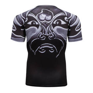เสื้อยืดออกกำลังกายฟิตเนสแขนสั้นสำหรับผู้ชาย เสื้อวิ่งคุณภาพพรีเมียม พิมพ์ลายอย่างดี เสื้อรัดรูปสำหรับผู้ชาย - Product Image 6
