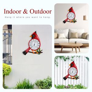 Grand thermomètre mural extérieur avec hygromètre, facile à lire, décoratif, pour intérieur/extérieur, pour patio - Product Image 3