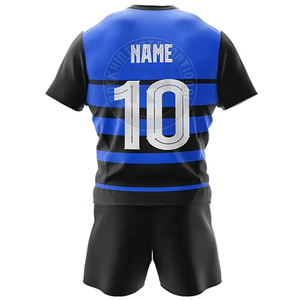 Ensemble de vêtements de sport élégant pour hommes, uniforme de rugby, tissu respirant, qualité durable pour les sports d'équipe - Product Image 2