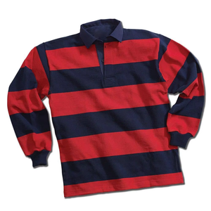 Maillot de rugby décontracté personnalisé de haute qualité pour homme, à manches longues, avec col, 100 % coton, écologique et respirant, vêtement de sport - Product Image 5