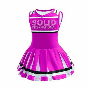 Tenue de sport Solid Trader Active Wear, matière flexible, doublure douce, ceinture confortable, kit sportif, uniforme de cheerleading - Product Image 1
