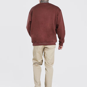 Sweat-shirt en molleton de coton et polyester de qualité supérieure pour homme, col rond, logo personnalisé, confortable et respirant, idéal pour l'hiver - Product Image 3