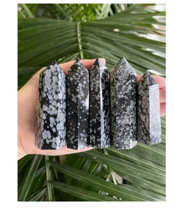 Crayon en obsidienne flocon de neige enchantée ultra-polie, cristal de guérison profonde, amour éternel, décoration époustouflante, taille personnalisée, vente en gros - Product Image 4