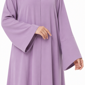 Pakistani & indian Style Light purple Moderen <b>Abaya</b> for Women Elite Modest <b>Abaya</b> Royal Purple Color for Daily Wear Hajj Wear - Product Image 5