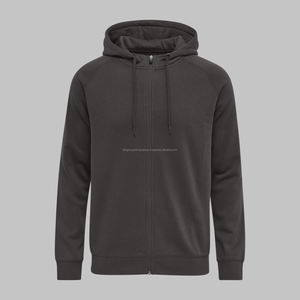 Sweat à capuche unisexe pour hommes et femmes coupe régulière pull épais couleur unie 80% coton 20% vêtements sweats à capuche décontractés - Product Image 2