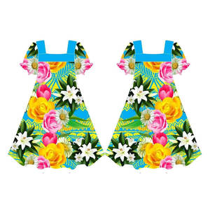 Robe Micronésienne Grande Taille pour Femmes, Robe Mumu Personnalisée, Robe Mumu à Imprimé Floral Hawaïen, Robes Mumu - Product Image 1