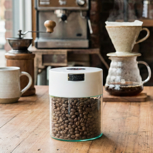 Bocal de stockage hermétique pour grains de café de qualité alimentaire 0,8 L avec valve de dégazage unidirectionnelle, résistant à l'humidité et aux odeurs, pour 270 g (8 oz) de grains - Product Image 1