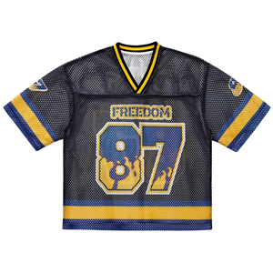 Good Manufacturing 3D Printed 100% Polyester Retro <b>Mesh</b> American Football Jersey With Customizable Name And Number Quick Dry - Product Image 1