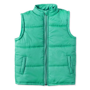 Gilet matelassé léger personnalisé pour homme, sans manches, chaud, isolé, pour l'extérieur, avec col montant et logo frontal - Product Image 4