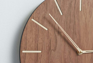 Century Style Wood Wall Clock Modern Silent Clock Wooden American Walnut Clock Face <b>Watch</b> Bulk Quantity Made in India 2024 - Product Image 4