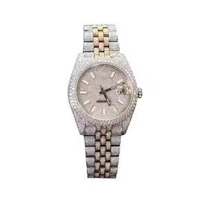Reloj de Pulsera Cuadrado de Lujo en Acero Inoxidable, Esfera de Cristal Analógica, Bisel con Incrustaciones de Piedras Preciosas Brillantes, Elegante, Resistente al Agua, de Cuarzo - Product Image 5