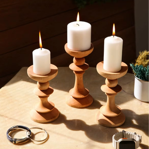 Support de bougie religieux en forme de diamant, écologique, pour hôtel, restaurant, décoration, Noël et utilisations multiples - Product Image 3