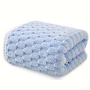 Premium 4-Piece <b>Waffle</b> Weave Microfiber Bath <b>Towel</b> Set Ultra-Soft Quick-Drying Spa/Gym <b>Towels</b> in Honeycomb Design for Adults - Product Image 3