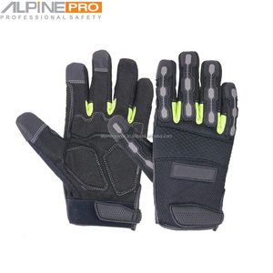 Guantes de Seguridad Antideslizantes Ecológicos de la Marca Alpine Industries, Unisex, Nuevos, Resistentes a Impactos, con Construcción de Cuero y TPR - Product Image 3
