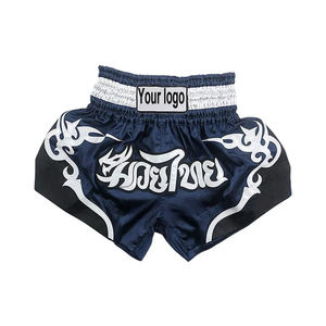 Pantalones Cortos de Muay Thai para Hombre de Alta Calidad, Color Sólido, Estilo Casual, Cintura Elástica, Cintura Media, Resistentes, para Entrenamiento - Product Image 3