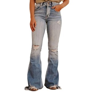 Pantalones Vaqueros de Mezclilla para Mujer, Corte Moderno Informal, Cómodos y Duraderos, Mezcla de Algodón, Ideales para Ropa de Calle, Oficina y Viajes - Product Image 1