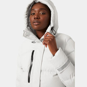 Veste matelassée tricotée personnalisée pour femme, légère, imprimée, respirante, imperméable, réversible, avec fermeture éclair, en coton, pour l'extérieur, collection automne, OEM - Product Image 3
