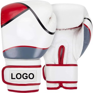 Guantes de Boxeo Personalizados de Alta Calidad, Marca OEM, Logotipo Personalizado, Cuero Vacuno Genuino, Muñequera Elástica, Unisex, Guantes de Sparring para MMA - Product Image 2