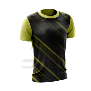 Camiseta de Hombre Tejida de Punto Grueso con Tie-Dye, Logotipo Frontal Minimalista, Cuello Redondo, Manga Corta, Corte Regular, Spandex/Poliéster, Casual - Product Image 3
