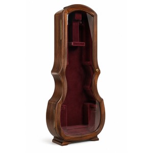Vitrine à violon en noyer en gros |   Boîte de rangement pour instruments fabriquée à la main en Inde - Product Image 1