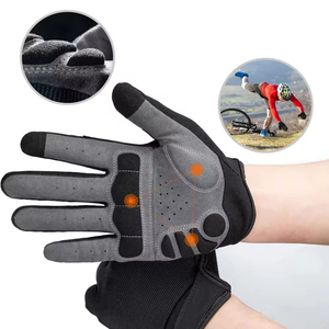Customized <b>Cycling</b> Gloves for Men Women Summer Waterproof Polyester/Cotton Shock Absorbing Breathable Half-Finger Gym Travel - Product Image 4