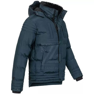 Wholesale Custom Logo Front Position Hooded Winter Men Puffer <b>Jacket</b> Waterproof Outdoor Use - Product Image 2