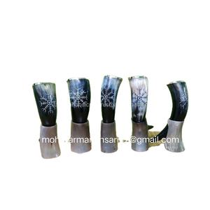 Cuerno Vikingo para Beber con Soporte, Hecho de Cuerno Natural de Buey y Vaca, para Cerveza y Bebidas, a Precio Económico - Product Image 6