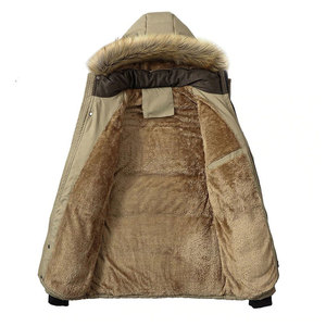 Warm Coated Winter <b>Parka</b> <b>Jacket</b> Custom <b>Waterproof</b> Men's Lined <b>Jackets</b> Hooded Insulated Durable Outdoor Cold Weather Winter Coat - Product Image 4