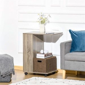 Tavolino a Forma di C per Divano, Arredamento per Soggiorno - Product Image 6