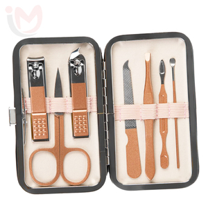 7 Piece <b>Nail</b> Care <b>Kit</b> Manicure Pedicure Set Stainless Steel Professional Grooming Tools Set - Product Image 4