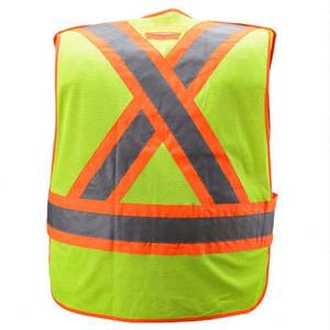 ชุดกันน้ำระบายอากาศได้ดี โพลีเอสเตอร์ หลายกระเป๋า สีสันสดใส สะท้อนแสง LED สำหรับความปลอดภัย มาตรฐาน ANSI Class 2 - Product Image 3