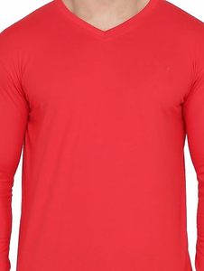 เสื้อแขนยาว คอวี ผ้าฝ้ายออร์แกนิค OCS แบบเจอร์ซีย์ถัก ทรงสลิมฟิต สำหรับผู้ชายและผู้หญิง ผลิตตามแบบ OEM ผ้าเรียบ ระบายอากาศได้ดี ไม่เป็นขุย เป็นมิตรต่อสิ่งแวดล้อม - Product Image 1