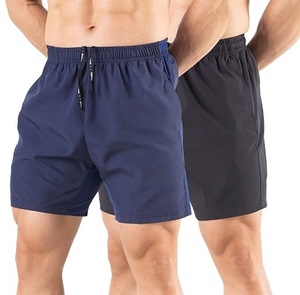 Shorts de sport écologiques pour hommes, respirants, à séchage rapide, pour la course à pied et le cyclisme, taille haute avec cordon de serrage, shorts de gym - Product Image 1