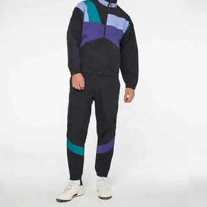 Ensemble de survêtement coupe-vent pour homme, 2 pièces, léger, imperméable, respirant, avec capuche et fermeture à cordon, veste de sport - Product Image 3