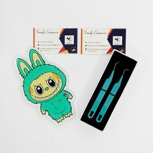 Pinzas de extensión de pestañas de acero inoxidable MOQ pequeñas al por mayor con agarre perfecto Pinzas de azulejos de pestañas sostenibles - Product Image 2