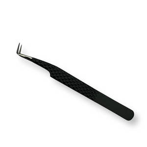 Pinces à cils professionnelles durables antistatiques en acier inoxydable avec une prise confortable pour les extensions de faux cils - Product Image 3