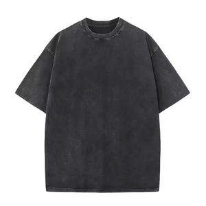 Camiseta Personalizada con Estampado Tie Dye en Espiral, 100% Algodón, Estilo Urbano Holgado, Informal, Unisex, para Verano, Venta al Por Mayor, Lavado Ácido - Product Image 6