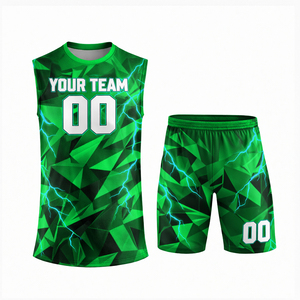 Ensemble de football 7v7 pour hommes adultes, taille plus, léger, respirant, été, 100% polyester, sublimé, personnalisé - Product Image 6